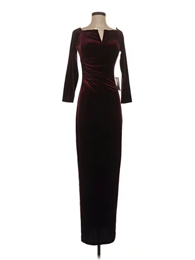Pre-owned Xscape Cocktail Dress In Burgundy
