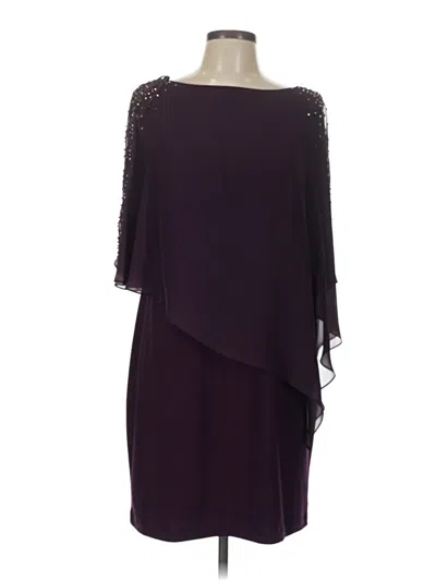 Pre-owned Xscape Cocktail Dress In Burgundy