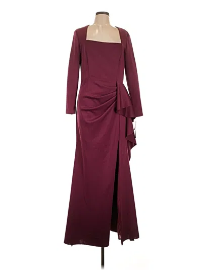 Pre-owned Xscape Cocktail Dress In Burgundy