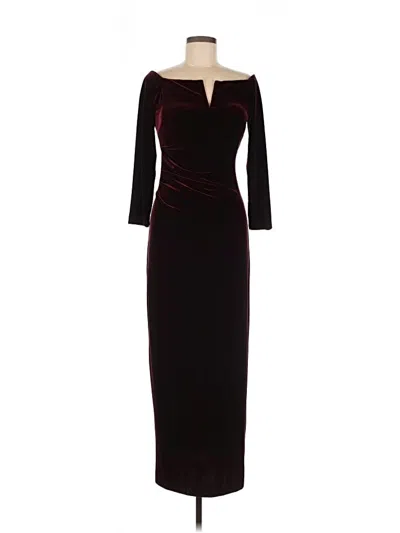 Pre-owned Xscape Cocktail Dress In Burgundy