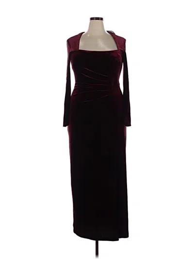 Pre-owned Xscape Cocktail Dress In Burgundy