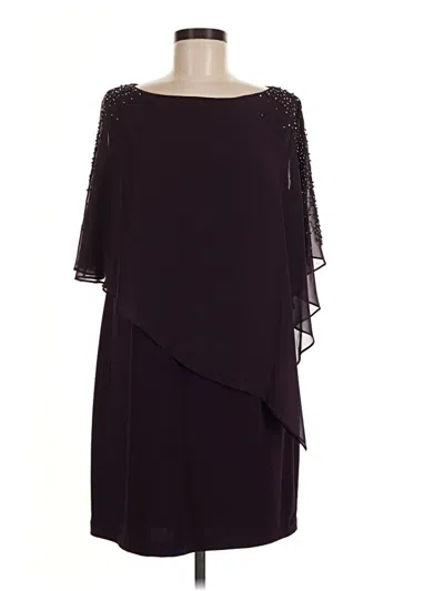 Pre-owned Xscape Cocktail Dress In Burgundy