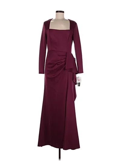 Xscape Cocktail Dress In Burgundy