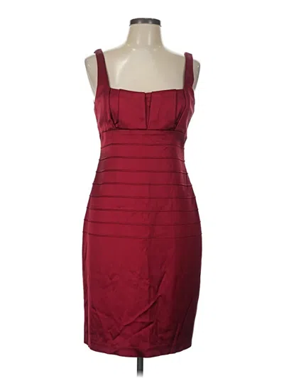 Pre-owned Xscape Cocktail Dress In Burgundy