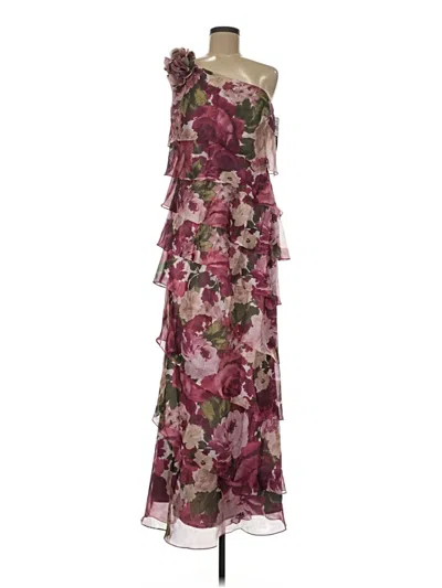 Xscape Cocktail Dress In Burgundy