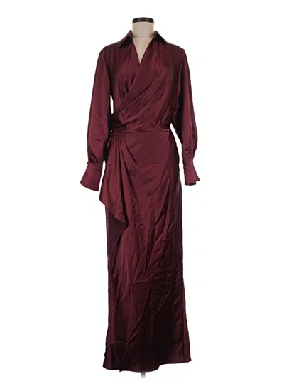 Pre-owned Xscape Cocktail Dress In Burgundy