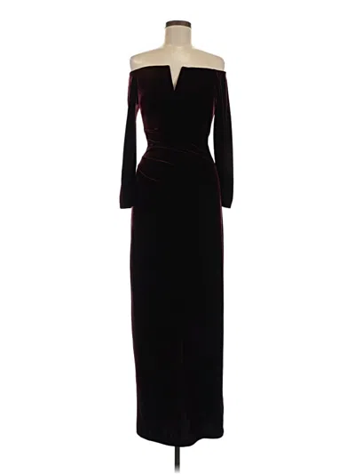Pre-owned Xscape Cocktail Dress In Burgundy