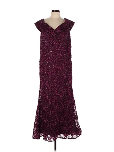Pre-owned Xscape Cocktail Dress In Burgundy