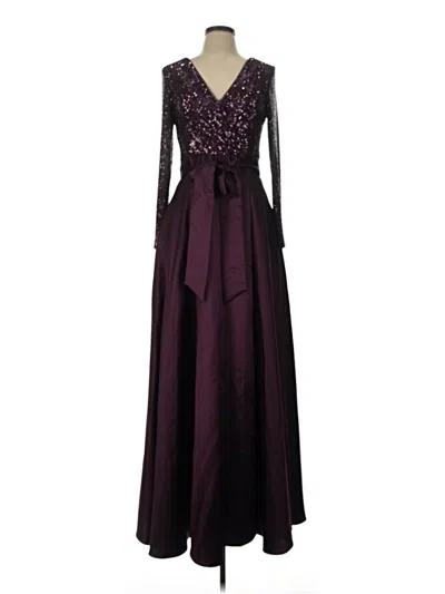 Pre-owned Xscape Cocktail Dress In Burgundy