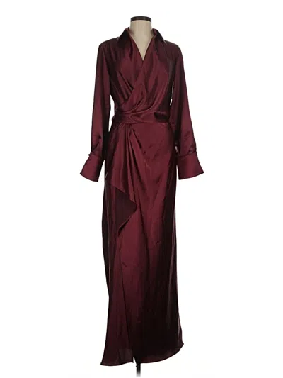 Pre-owned Xscape Cocktail Dress In Burgundy