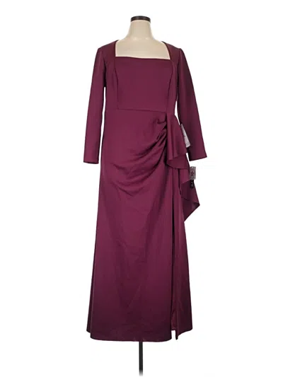 Pre-owned Xscape Cocktail Dress In Burgundy
