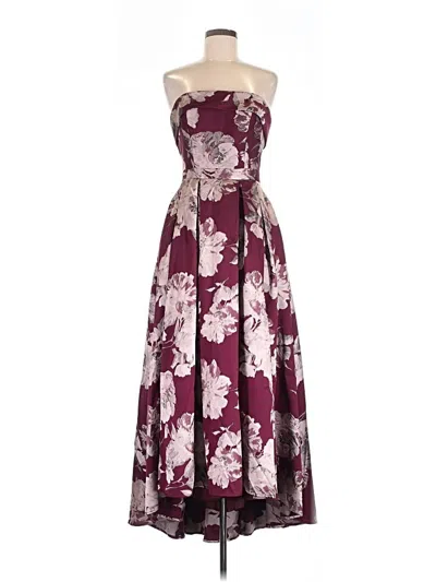 Pre-owned Xscape Cocktail Dress In Burgundy