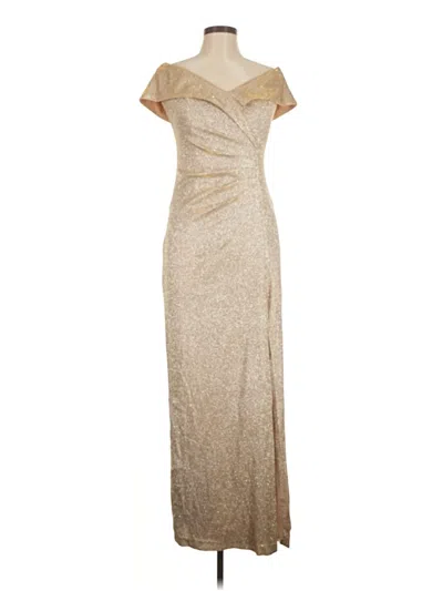 Pre-owned Xscape Cocktail Dress In Gold