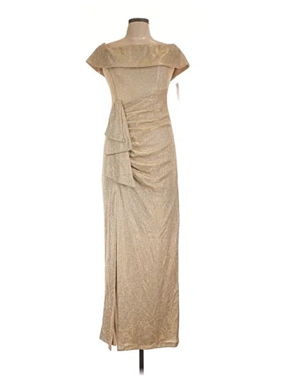 Pre-owned Xscape Cocktail Dress In Gold