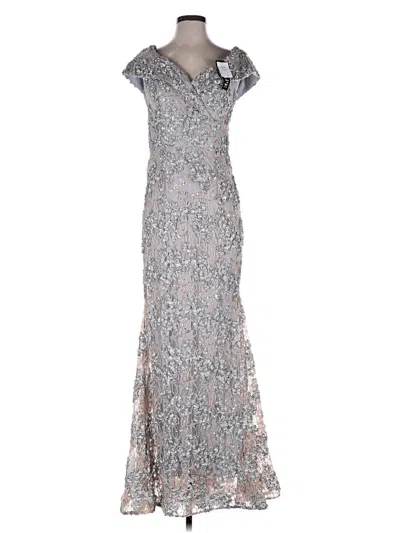 Pre-owned Xscape Cocktail Dress In Gray