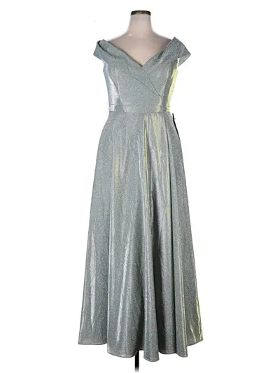 Pre-owned Xscape Cocktail Dress In Gray