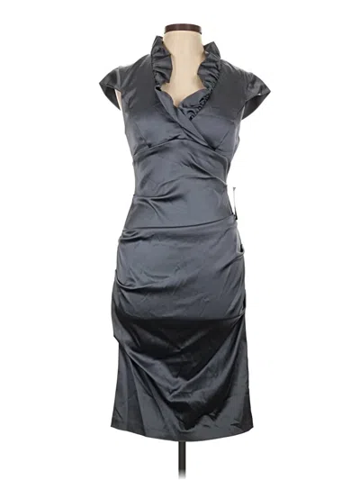 Pre-owned Xscape Cocktail Dress In Gray