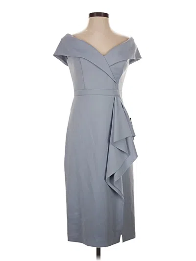 Pre-owned Xscape Cocktail Dress In Gray