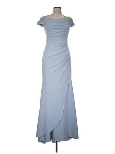 Pre-owned Xscape Cocktail Dress In Gray