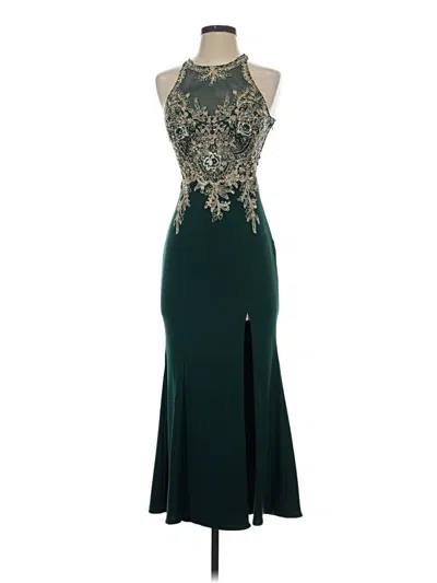 Pre-owned Xscape Cocktail Dress In Green