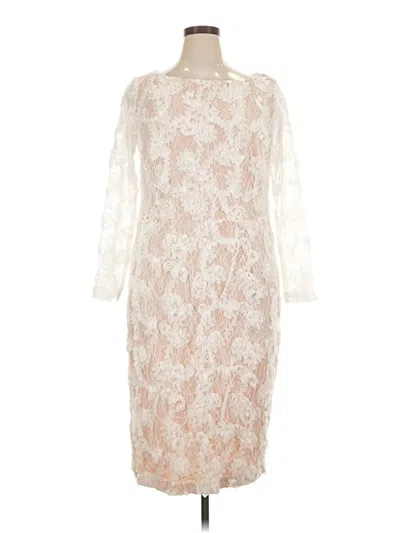 Pre-owned Xscape Cocktail Dress In Ivory