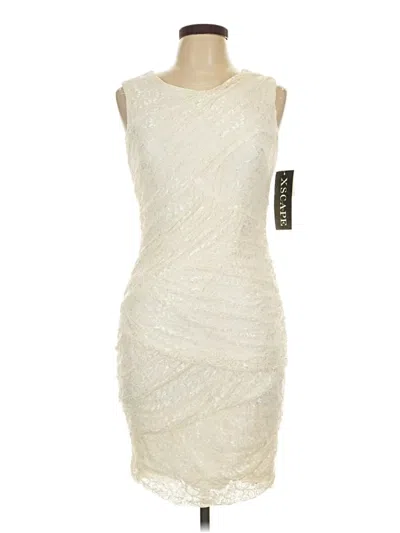 Pre-owned Xscape Cocktail Dress In Ivory