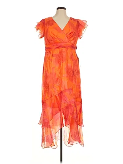 Pre-owned Xscape Cocktail Dress In Orange