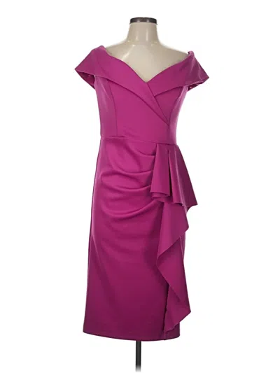 Pre-owned Xscape Cocktail Dress In Purple
