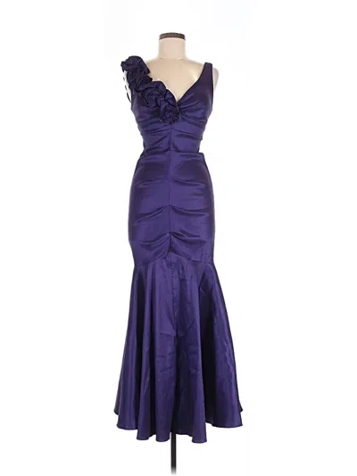 Pre-owned Xscape Cocktail Dress In Purple