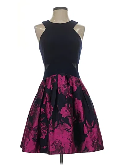 Pre-owned Xscape Cocktail Dress In Purple