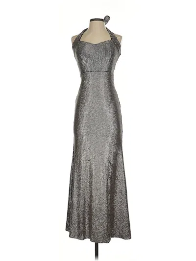 Pre-owned Xscape Cocktail Dress In Silver