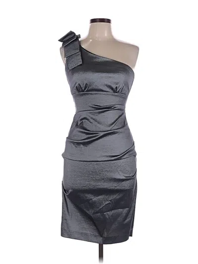 Pre-owned Xscape Cocktail Dress In Silver