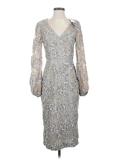 Xscape Cocktail Dress In Silver