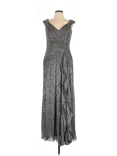 Pre-owned Xscape Cocktail Dress In Silver
