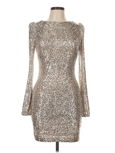 Pre-owned Xscape Cocktail Dress In Silver