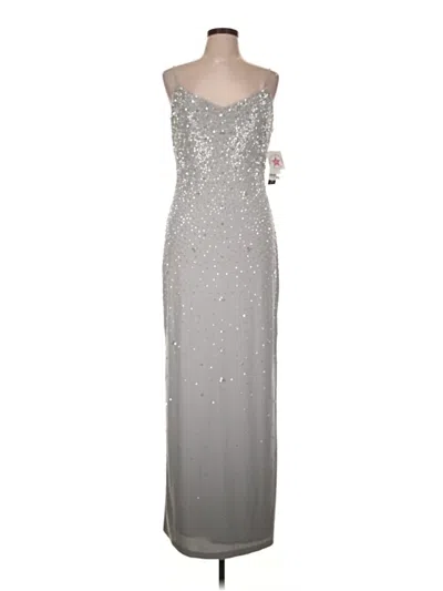 Pre-owned Xscape Cocktail Dress In Silver