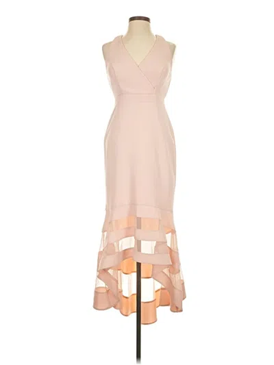 Pre-owned Xscape Cocktail Dress In Tan