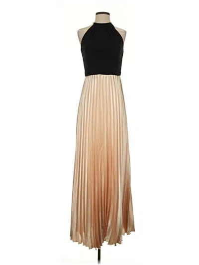 Pre-owned Xscape Cocktail Dress In Tan