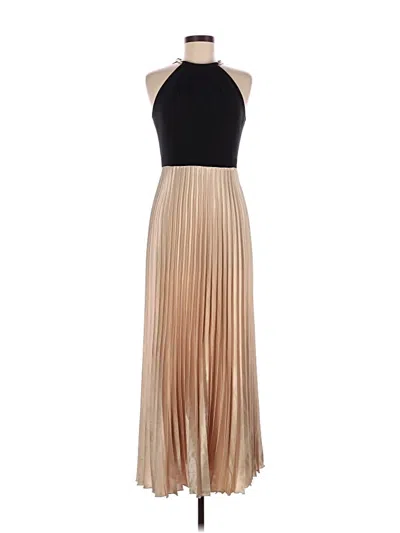 Pre-owned Xscape Cocktail Dress In Tan