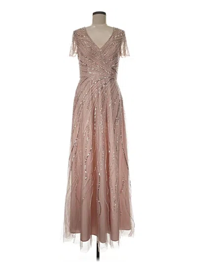 Pre-owned Xscape Cocktail Dress In Tan