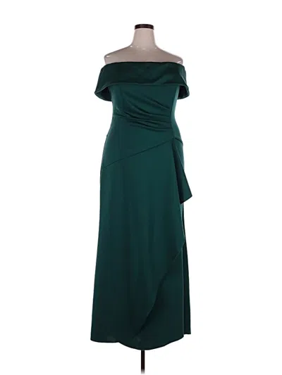Pre-owned Xscape Cocktail Dress In Teal