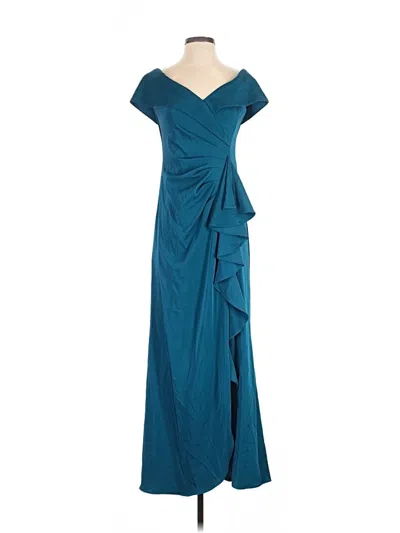 Pre-owned Xscape Cocktail Dress In Teal
