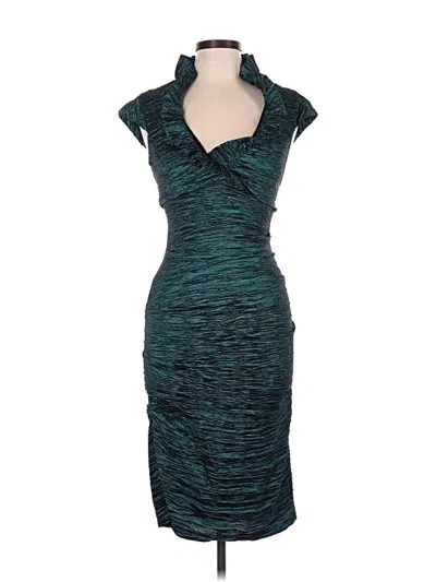 Pre-owned Xscape Cocktail Dress In Teal