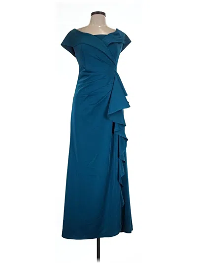 Pre-owned Xscape Cocktail Dress In Teal