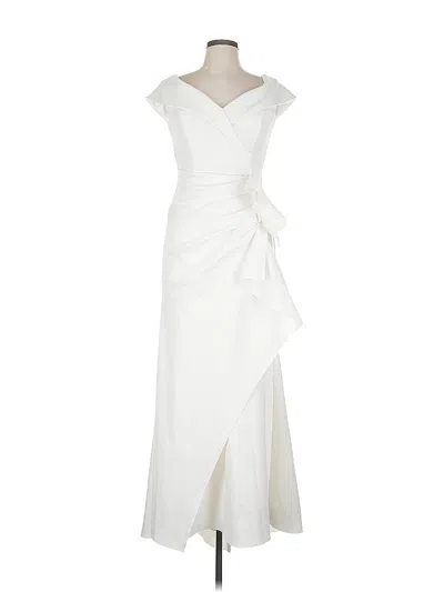 Pre-owned Xscape Cocktail Dress In White