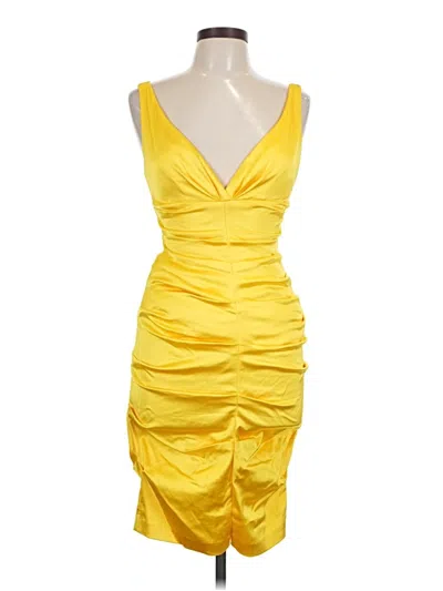 Pre-owned Xscape Cocktail Dress In Yellow