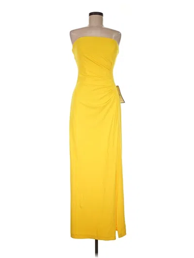 Pre-owned Xscape Cocktail Dress In Yellow