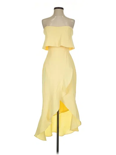 Pre-owned Xscape Cocktail Dress In Yellow