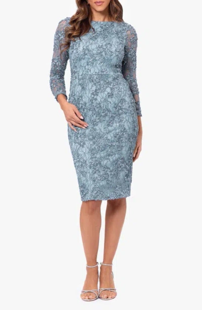 xscape lace sequined dress Xscape Long Off-The-Shoulder Lace Dress Women's Evening Mulberry : 16