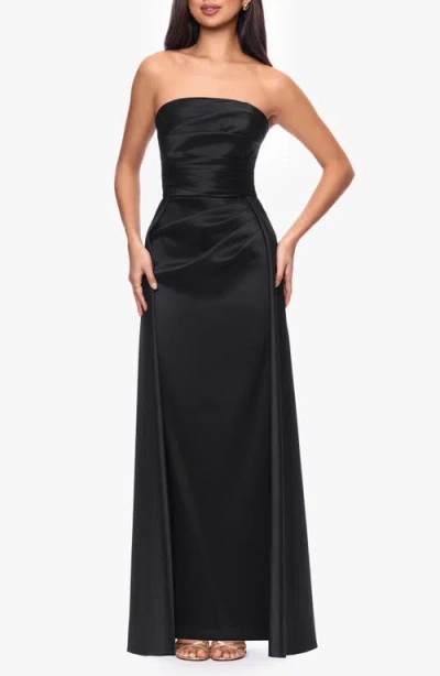 Xscape Evenings Mikado Strapless Gown In Black